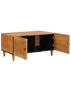 Tavolino da salotto con porta Marrone chiaro 80 x 50 x 40 cm