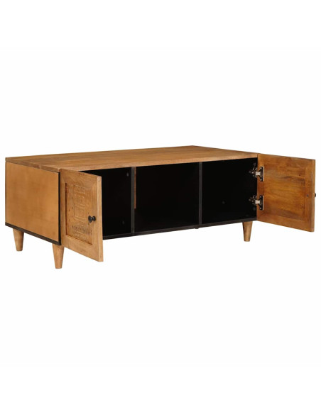 Tavolino da salotto con porta Marrone chiaro 100 x 54 x 40 cm