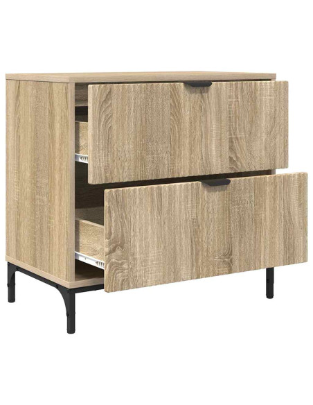 Comodino rovere sonoma 63.5 x 36 x 61 cm Legno multistrato