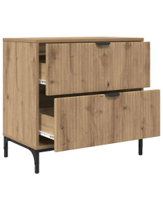 Comodino rovere artigianale 63.5 x 36 x 61 cm Legno multistrato