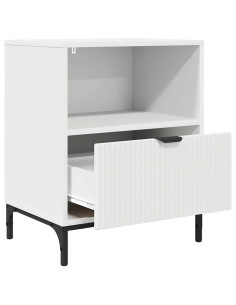Comodini 2 pcs Bianco 49 x 36 x 61 cm Legno multistrato