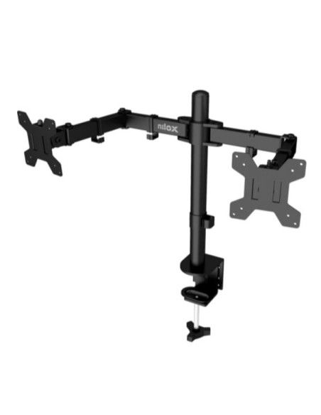 SUPPORTO MONITOR 2 BRACCI NERO