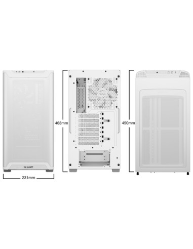 be quiet! PURE BASE 501 Airflow White Midi Tower Bianco