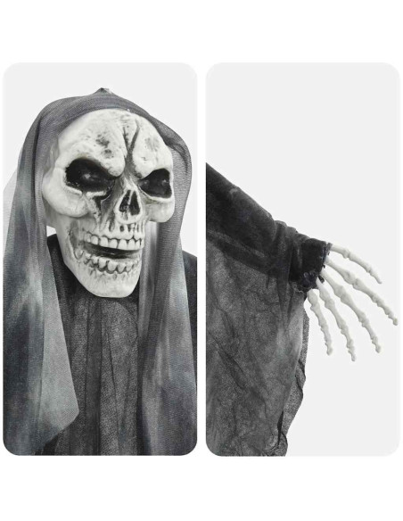 Fantasma appeso di Halloween 3 pcs Nero 66 x 110 cm Poliestere