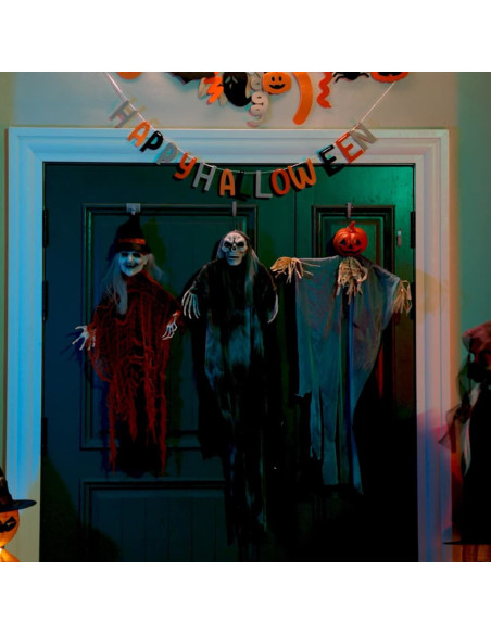 Fantasma appeso di Halloween 3 pcs Nero 66 x 110 cm Poliestere