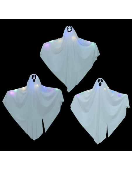 Fantasma appeso di Halloween 3 pcs Bianco 52 x 62 cm Poliestere