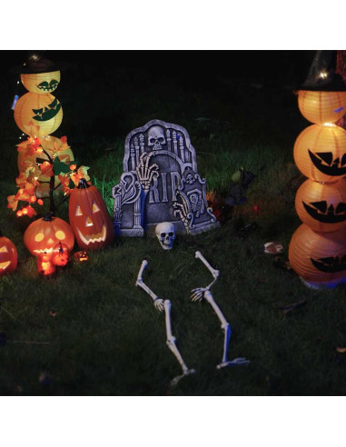 Scheletro di Halloween Bianco 20 x 10 x 9.5 cm Plastica