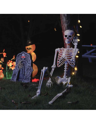 Scheletro di Halloween Regolabile 2 pcs Bianco 85 cm PVC