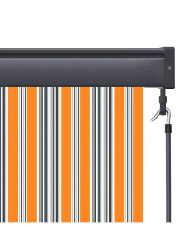 Tenda a Rullo Esterna Rigato Giallo e blu 180 x 250 cm Tessuto