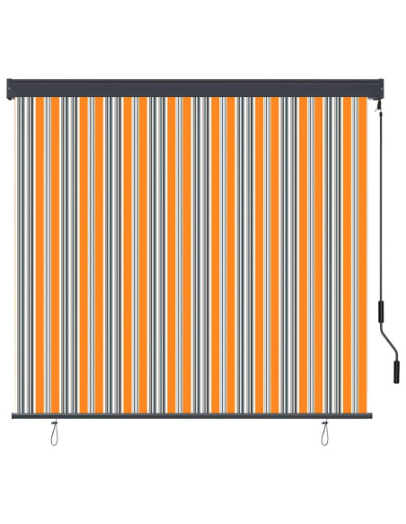 Tenda a Rullo Esterna Rigato Giallo e blu 180 x 250 cm Tessuto