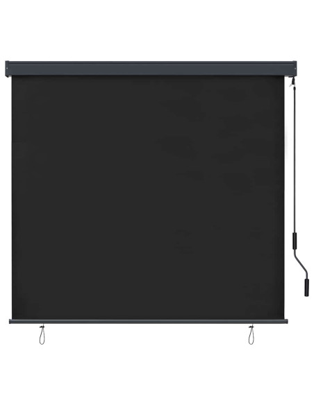Tenda a Rullo Esterna Rigato Antracite 180 x 250 cm Tessuto