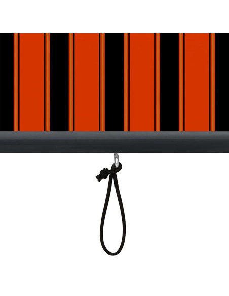 Tenda a Rullo Esterna Arancione e bianco 180 x 250 cm Tessuto