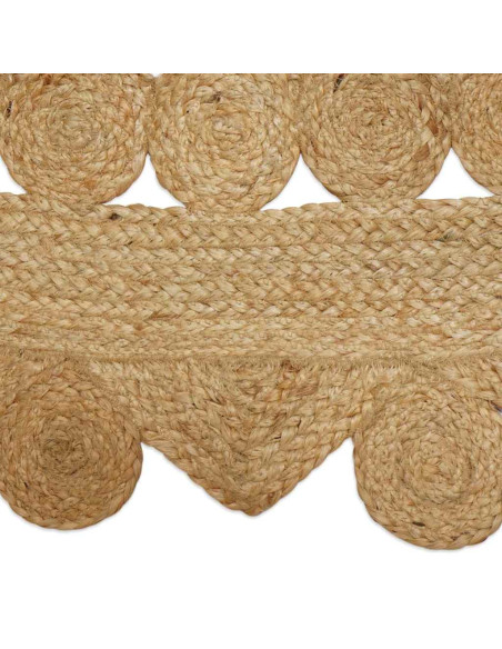 Tappeto Beige 100 x 152 cm Juta