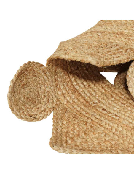 Tappeto Beige 100 x 152 cm Juta