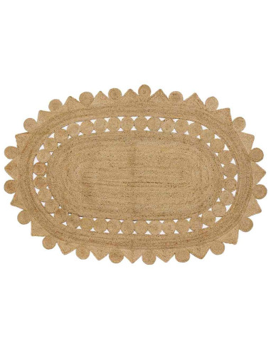 Tappeto Beige 152 x 245 cm Juta