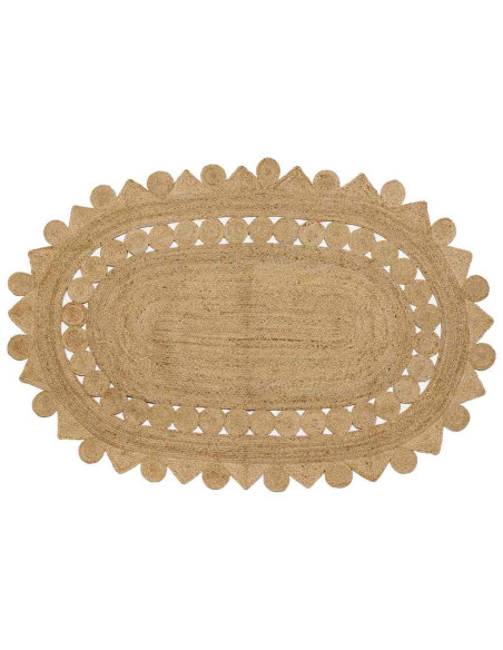 Tappeto Beige 152 x 245 cm Juta