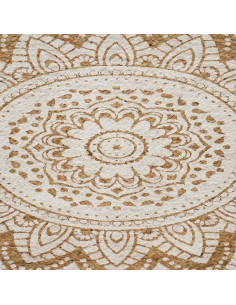 Tappeti per area Naturale con stampa bianca 122 x 183 cm Juta 2
