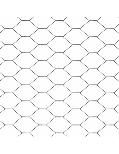 Recinzione con pali. Grigio 0.8 x 10 m Acciaio