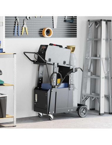 Carrello per saldatura Nero 90 x 46 x 96 cm Acciaio