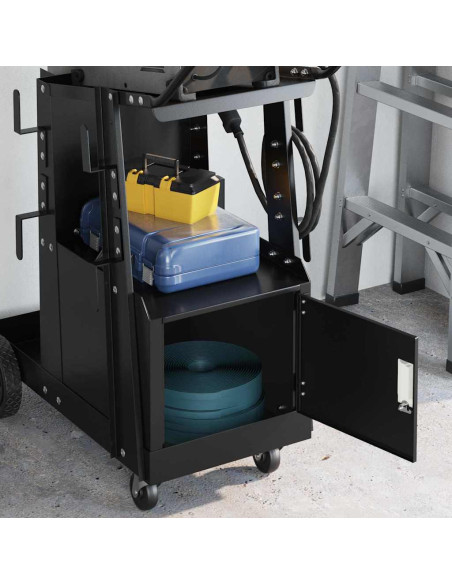 Carrello per saldatura Nero 90 x 46 x 96 cm Acciaio