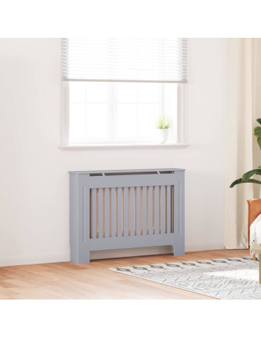 Copertura Radiatore 2 pcs Grigio 112x19x81.5cm