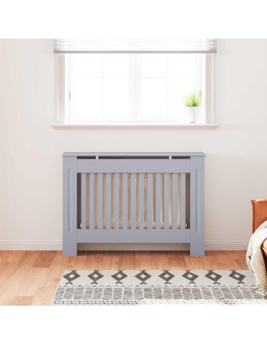 Copertura Radiatore 2 pcs Grigio 112x19x81.5cm