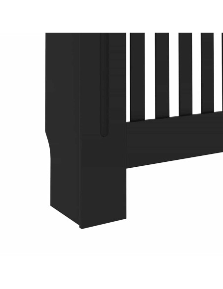 Copertura Radiatore 2 pcs Nero 112x19x81.5cm