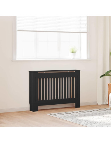 Copertura Radiatore 2 pcs Nero 112x19x81.5cm