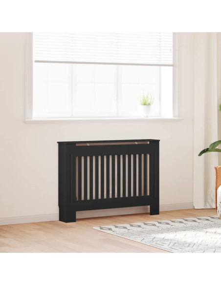 Copertura Radiatore 2 pcs Nero 112x19x81.5cm