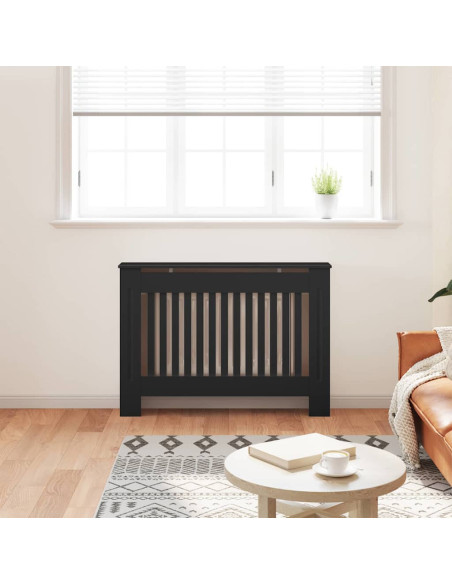 Copertura Radiatore 2 pcs Nero 112x19x81.5cm