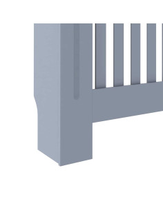 Copertura Radiatore 2 pcs Grigio 112x19x81.5cm 2