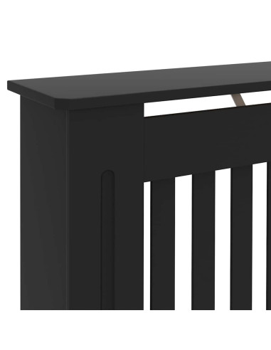 Copertura per radiatori 2 pcs Nero 152 x 19 x 81.5 cm
