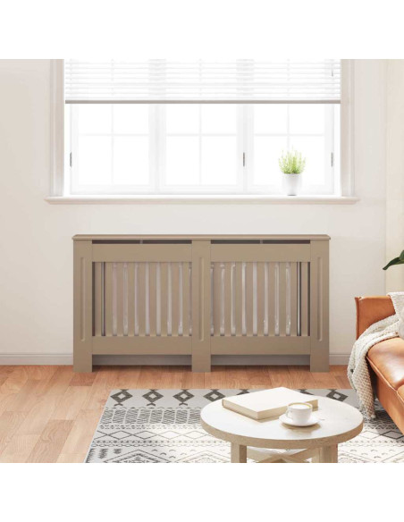 Copertura Radiatore 2 pcs Marrone 112x19x81.5cm