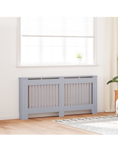 Copertura Radiatore 2 pcs Grigio 112x19x81.5cm