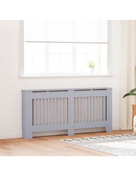 Copertura Radiatore 2 pcs Grigio 112x19x81.5cm