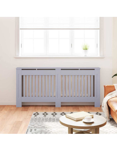 Copertura Radiatore 2 pcs Grigio 112x19x81.5cm