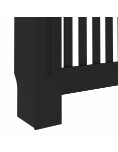 Copertura Radiatore 2 pcs Nero 112x19x81.5cm 2