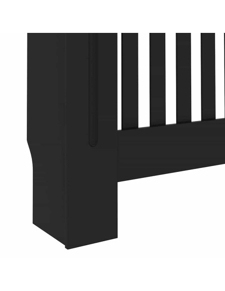 Copertura Radiatore 2 pcs Nero 112x19x81.5cm