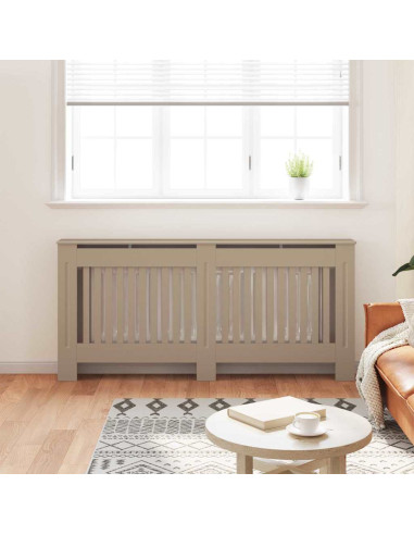 Copertura Radiatore 2 pcs Marrone 112x19x81.5cm