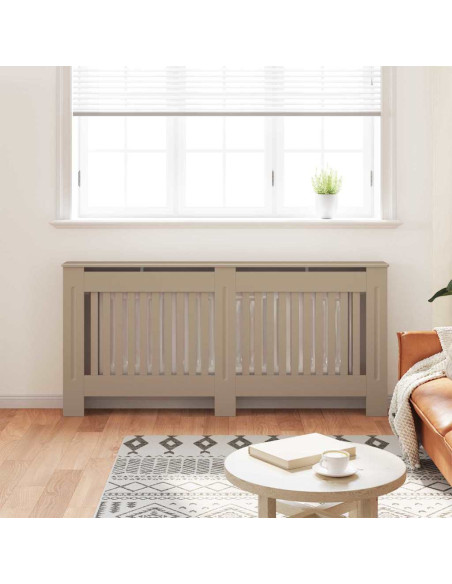 Copertura Radiatore 2 pcs Marrone 112x19x81.5cm