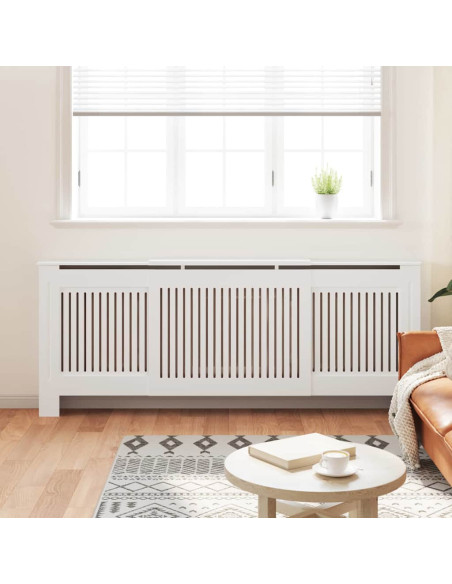 Copertura Radiatore 2 pcs Bianco 112x19x81.5cm