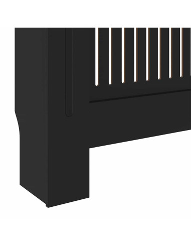 Copertura Radiatore 2 pcs Nero 112x19x81.5cm