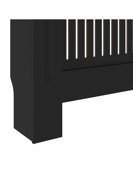 Copertura Radiatore 2 pcs Nero 112x19x81.5cm