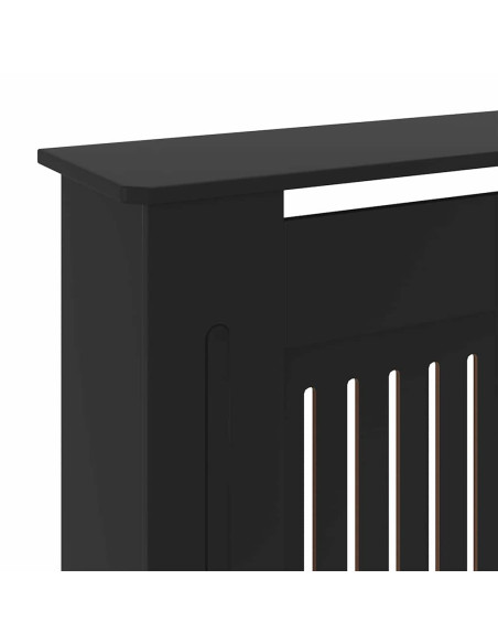 Copertura Radiatore 2 pcs Nero 112x19x81.5cm