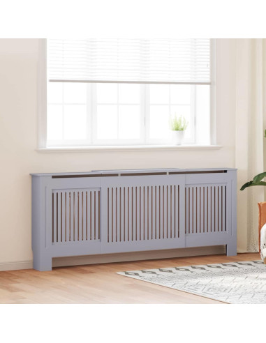 Copertura Radiatore 2 pcs Grigio 112x19x81.5cm