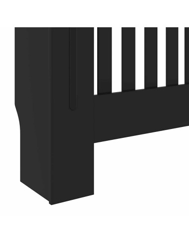 Copertura Radiatore 2 pcs Nero 112x19x81.5cm