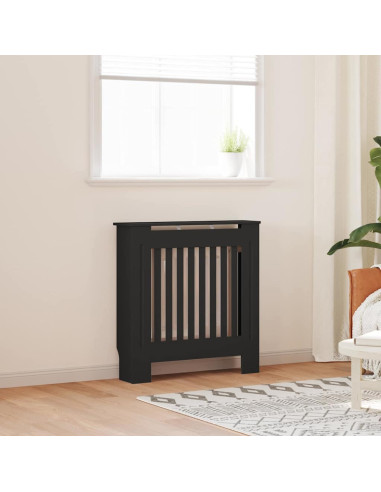 Copertura Radiatore 2 pcs Nero 112x19x81.5cm