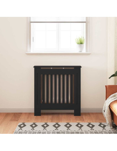 Copertura Radiatore 2 pcs Nero 112x19x81.5cm