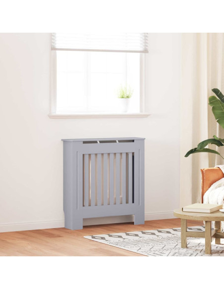 Copertura Radiatore 2 pcs Grigio 112x19x81.5cm