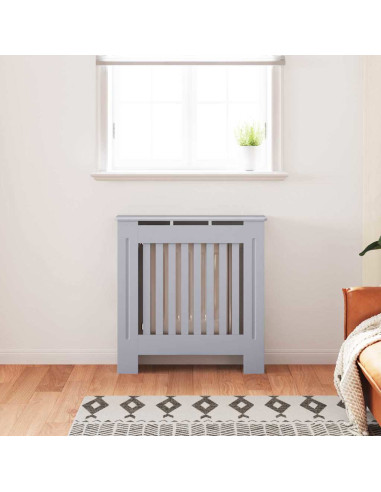 Copertura Radiatore 2 pcs Grigio 112x19x81.5cm